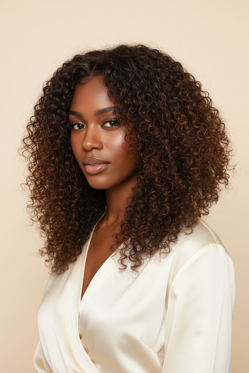 NALA 5x5 Glueless Wig – Brown Highlight